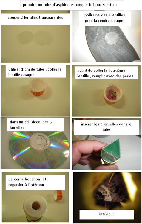 Kit de fabrication d'un kaléidoscope - 4M - Coloris Unique - Enfant - A partir d